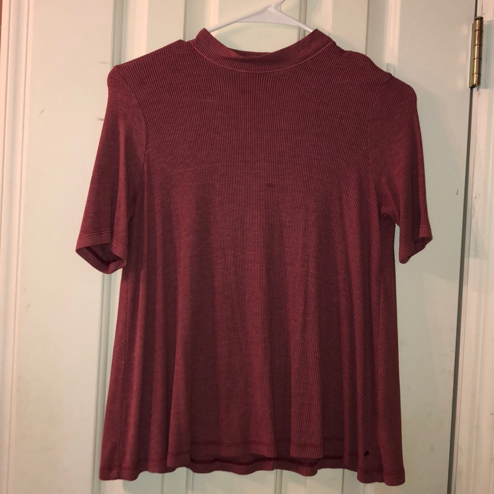 Rust colored float short sleeve